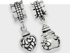 Silberne Asche-Charms