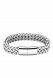 Feine Glieder Asche-Armband aus poliertem Edelstahl