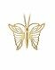 Asche Anhänger 14-Karat-Gold 'Schmetterling'