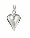 Asche Anhänger aus 14-Karat-Weiβgold 'Herz' mit Diamanten