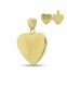 Asche Anhänger 'Herzmedaillon' aus 14-Karat-Gold