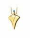Asche Anhänger 'Kragen' 14-Karat-Gold mit Lapis Lazuli