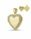 Asche Anhänger 'Herz' aus 14-Karat-Gold mit Diamanten