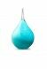 Kleinurne Tropfen aus Kristallglas 'Memorie' turquoise opaque