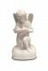 Skulptur 'Engel' aus Polystone weiβ
