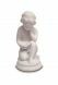 Skulptur 'lesender Engel' aus Polystone weiβ
