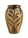 Grabvase aus Bronze dunkel mit Details (Wandvase)