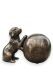 Kleinbronzeurne „Hund“