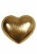 Holzurne 'Herz aus Gold'
