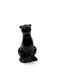 Schwarzfarbene Katzenurne aus Glasfaser