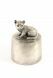 Urne aus Silber-Zinn 'kleine Katze'
