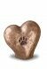 Tierurne aus Keramik 'Herz mit Pfotenabdruck'