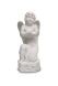 Skulptur „betender Engel“ aus Polystone weiß