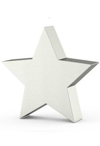 Edelstahl-Kleinurne „Stern“