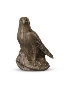 Keramikurne 'Adler' grau-beige  | SONDERANGEBOT