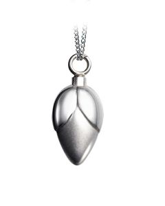 Silberen Gedenkschmuck 'Blumenknospe'