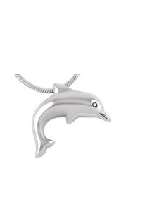 Edelstahl Asche-Anhänger 'Delphin'