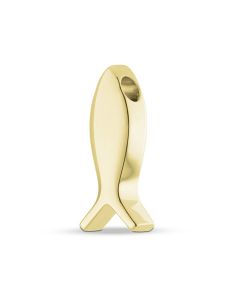 Gelbgoldene Aschen-anhänger Ichthys