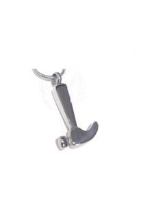 Edelstahl Asche-Anhänger 'Hammer'