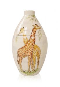 Handbemalte Urne 'Giraffe'