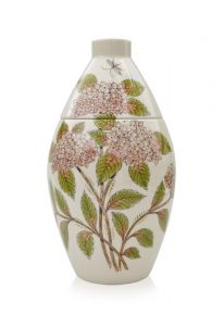 Handbemalte Urne 'Hortensie'