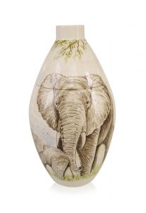 Handbemalte Urne 'Elefant'