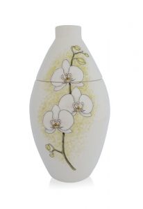 Handbemalte Urne 'Orchidee'