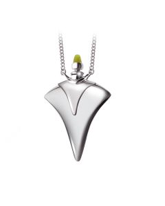 Silberen Gedenkschmuck mit Kragen und Jade