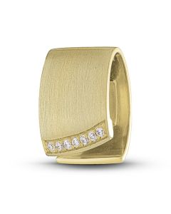 Gedenkanhänger für Asche aus Gold mit Diamanten
