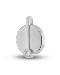 Aschen-Anhänger mit Zirkonia Stein