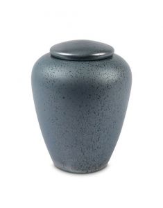 Silberblaue Keramikurne