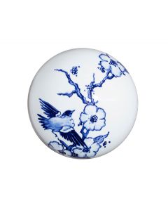 Mini-Urne aus Keramik Delfter Blau 'Sailing'