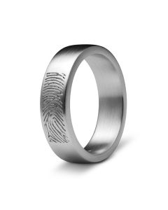 Ring mit Fingerabdruck aus 925 Silber