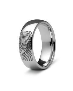 Ring mit Fingerabdruck aus 925 Silber