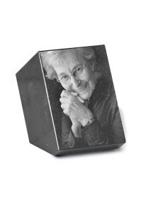 Granitblock mit Foto und Lasergravur 'Rechteck'