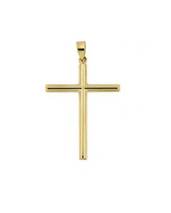 Gedenkanhänger 'Kreuz ' aus 14 Karat Gold