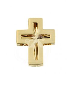 Gedenkanhänger 'Kreuz' aus 14 Karat Gelbgold