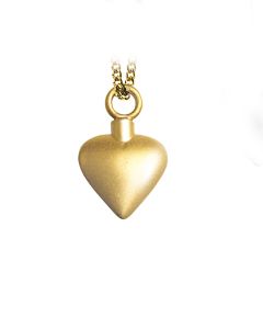 14 Karat Golden Gedenkschmuck Herz matt