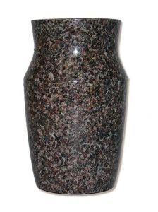 Grabvase aus Granit dunkel (Wandvase)