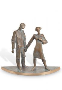 Grabskulptur Paar – Grabdekoration – 3D, freistehend, Gewindestifte unten