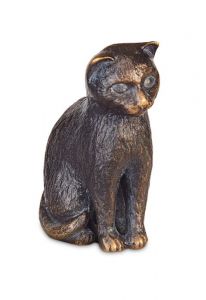 Gedenkstatue Katze – 3D, freistehend, Gewindestifte unten