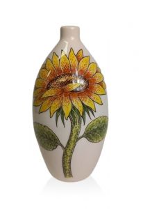 Handbemalte Kleinurne 'Sonnenblumen'