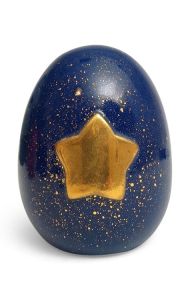 Handgefertigte Urne mit Goldenen Stern