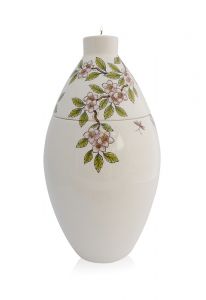 Handbemalte Urne Blumen
