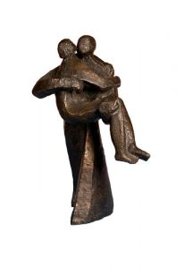 Skulptur Urne 'Vater-Kind'