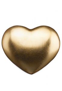 Holzurne 'Herz aus Gold'