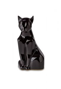 Keramikurne für Katze schwarz