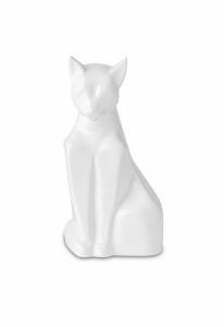 Keramikurne für Katze weiβ