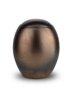 Keramikurne in Bronzefarben