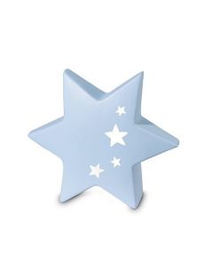Baby-Urne 'Stern' hellblau-weiss
